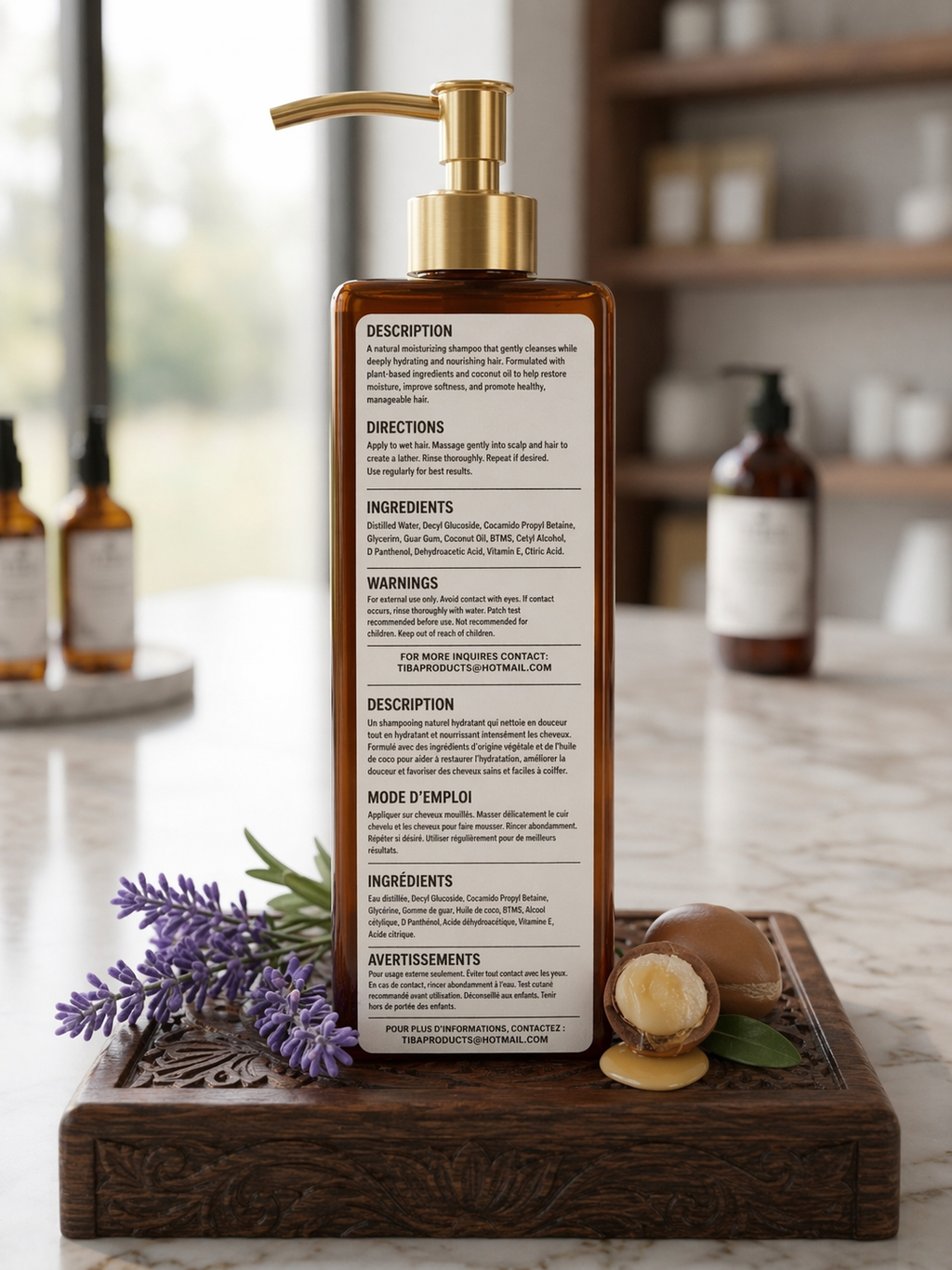 Voyage All Natural Moisturizing Shampoo For all types of scalp specifically Sensitive Scalp