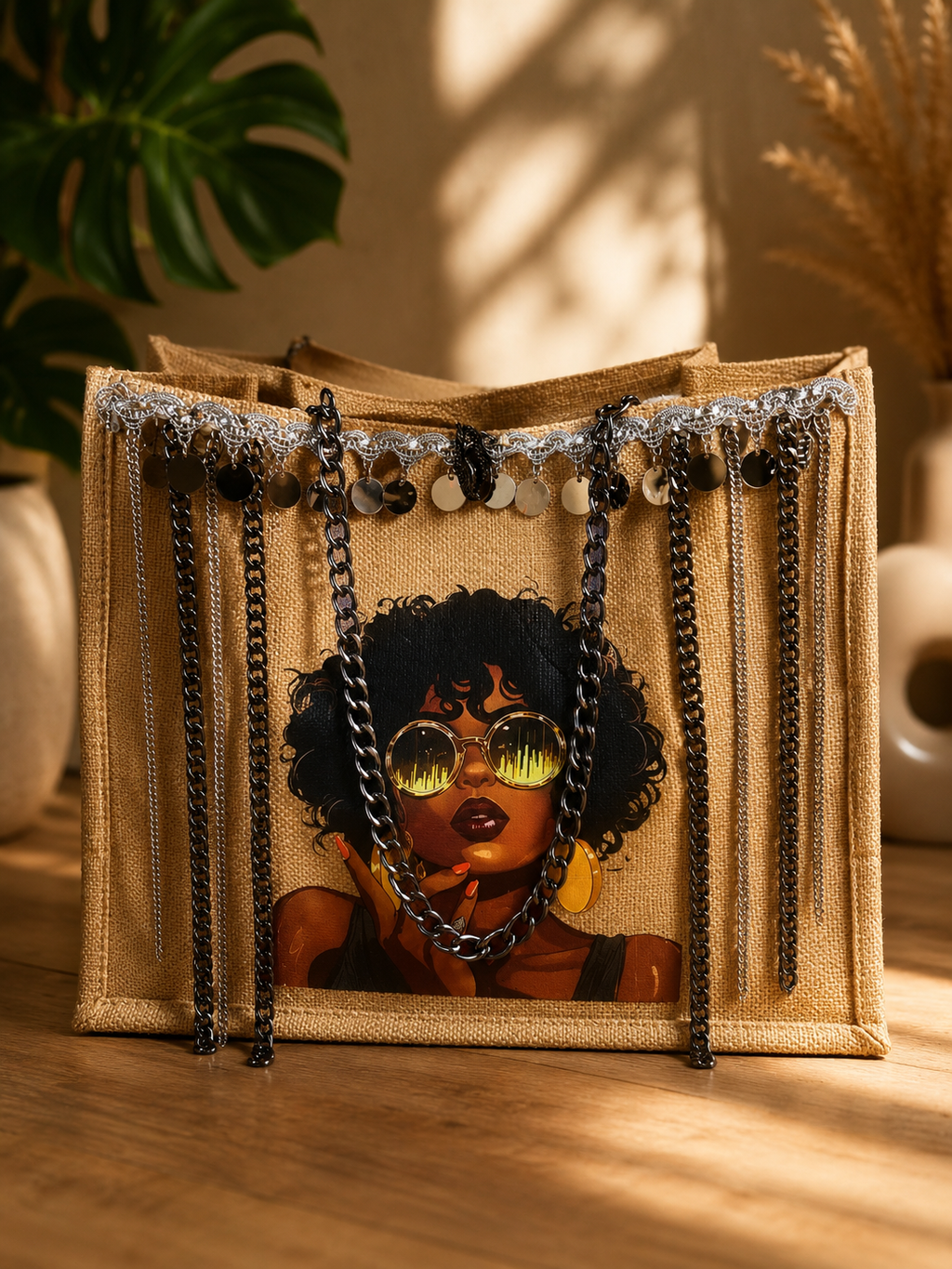 Hand Made big tote bag