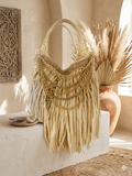 Handmade natural tote bag