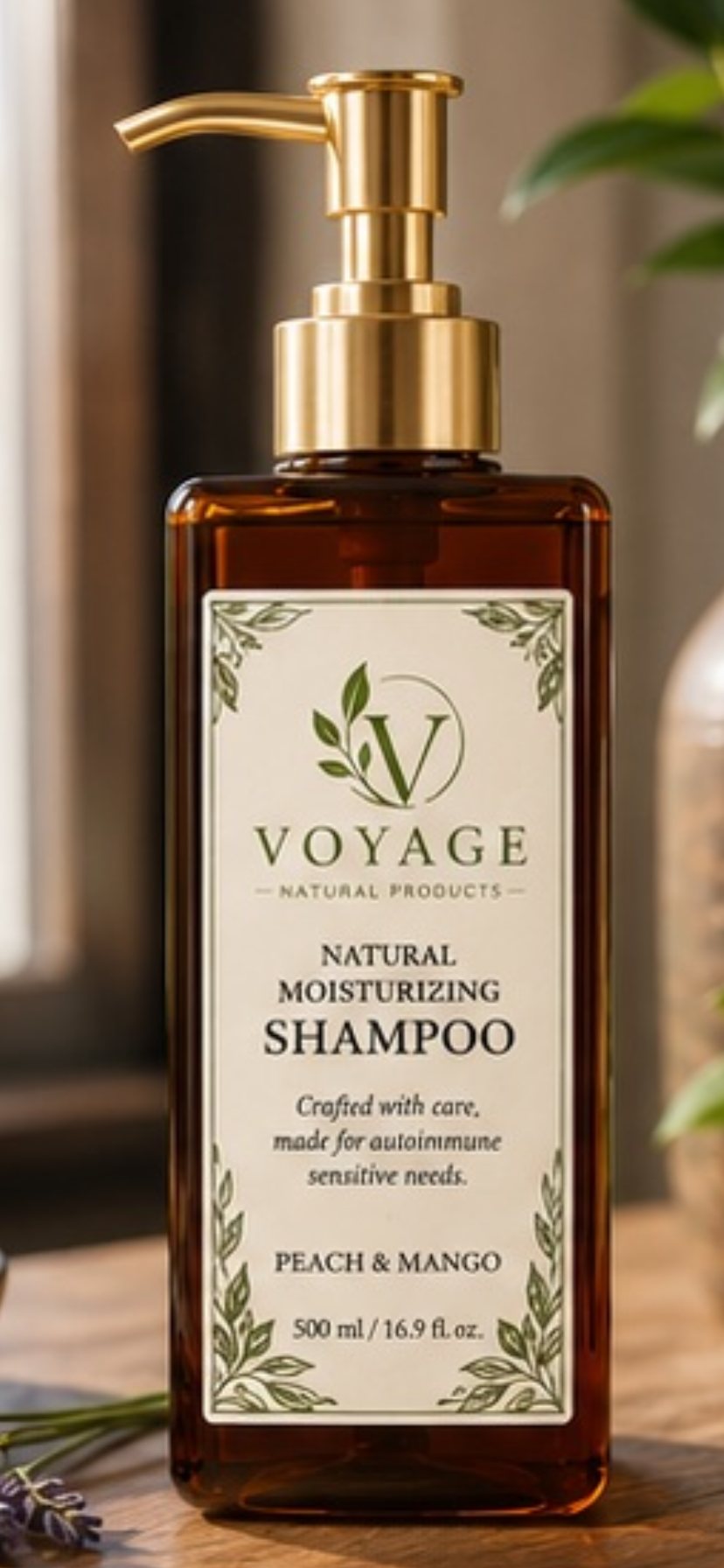 Voyage All Natural Moisturizing Shampoo For all types of scalp specifically Sensitive Scalp