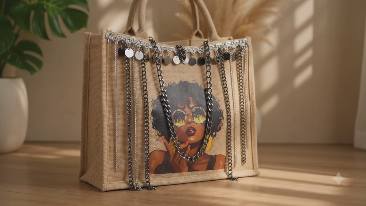 Hand Made big tote bag